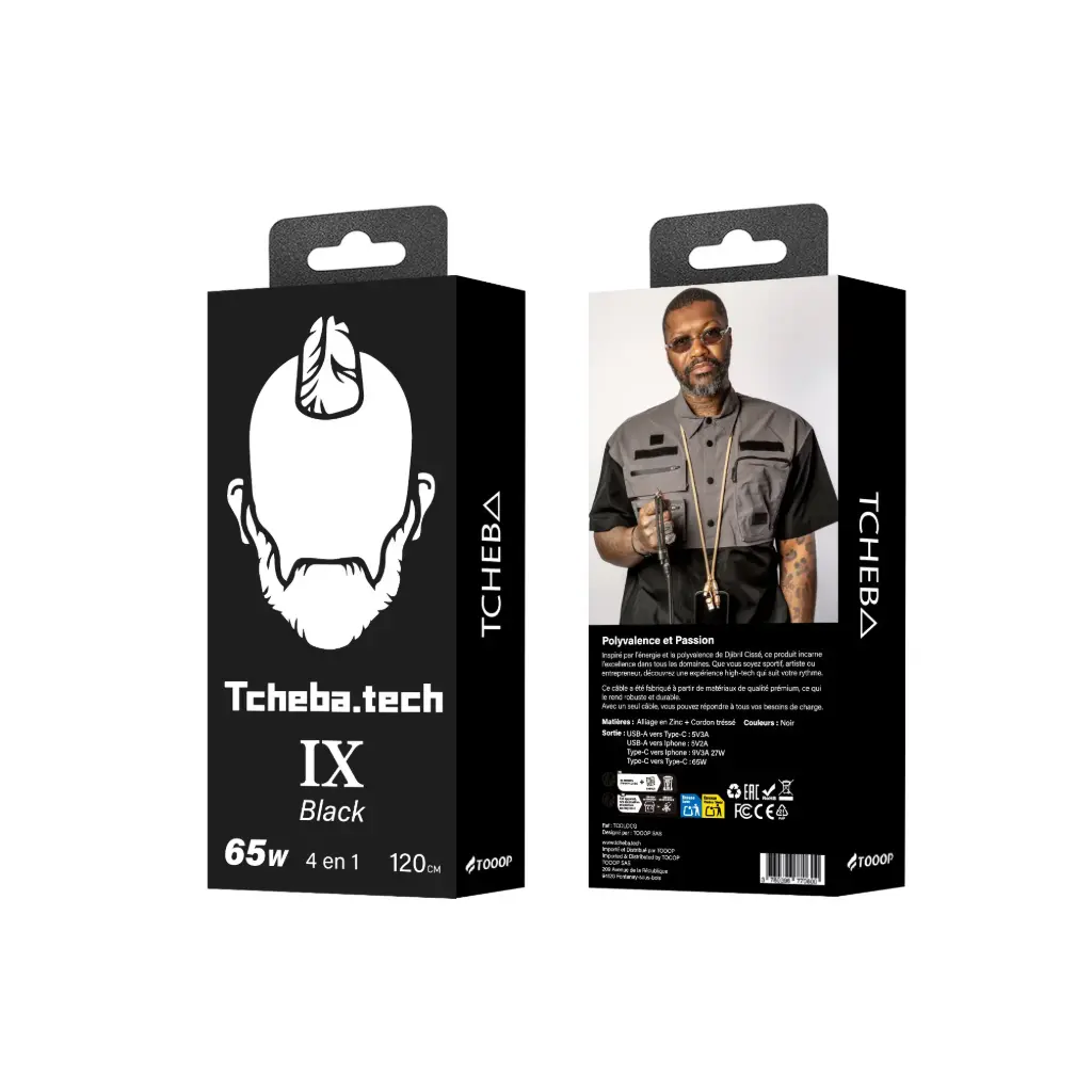 CORDON UNIVESEL TCHEBA BLACK